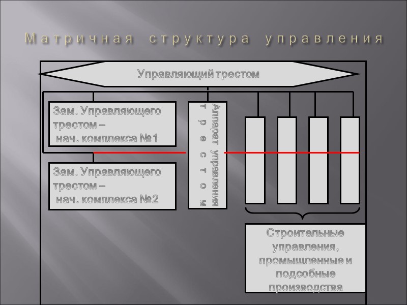 Матричная структура управления Матричная структура управления